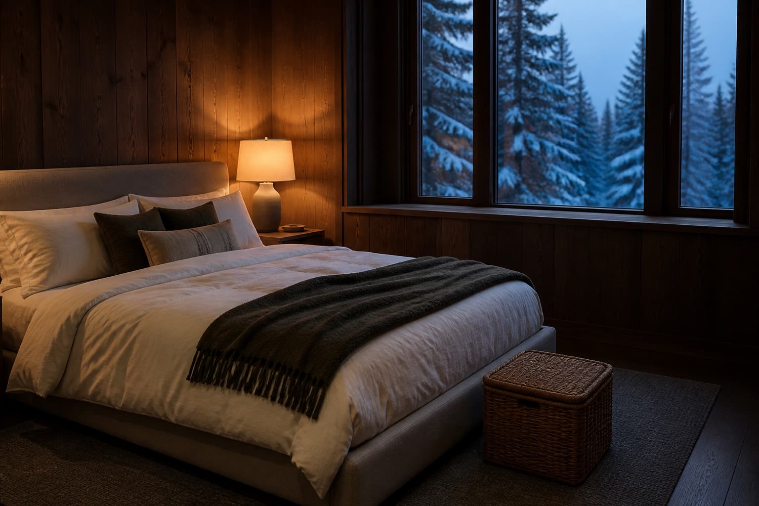 Guest bedroom prepared before arrival